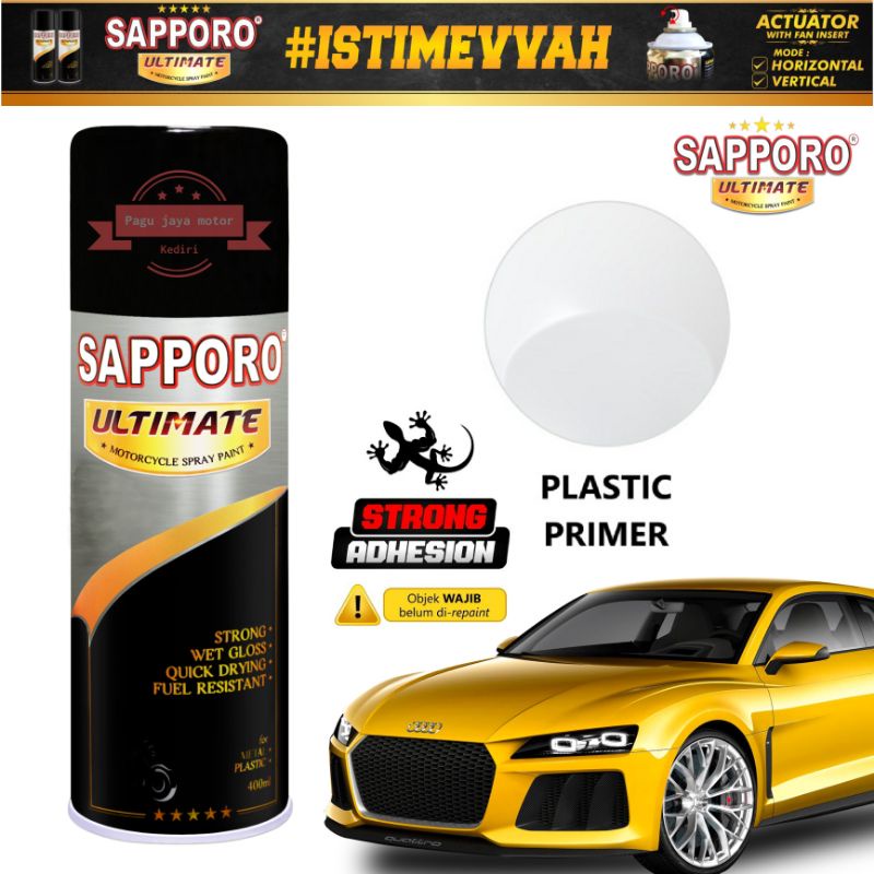 SAPPORO ULTIMATE PLASTIC PRIMER 400ML SPRAY PAINT CAT SEMPROT