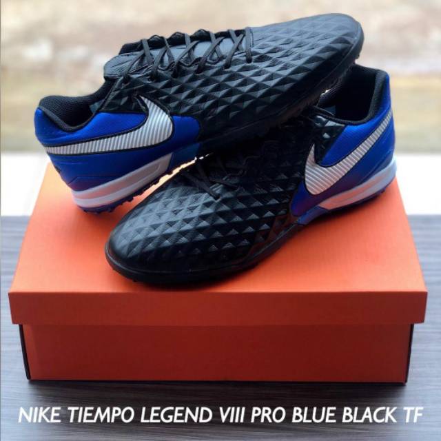 Sepatu futsal nike tiempo legend Vlll PRO blue black TF