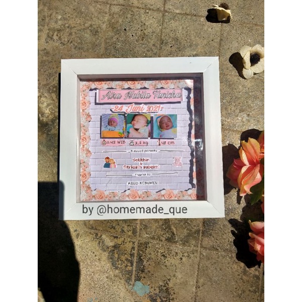 Kado hadiah ll biodata bayi ll baby || pigura 3D