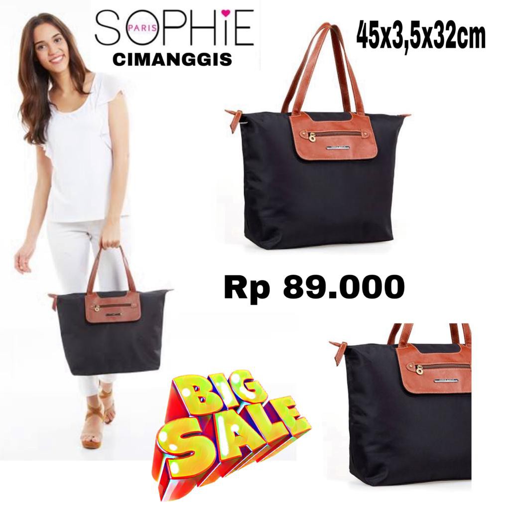 Tas Sophie Paris Hitam Coklat
