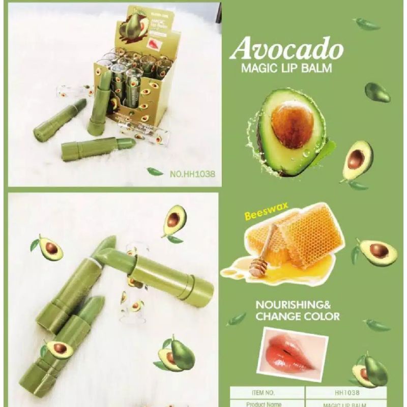 Medan Termurah pelembab bibir Lip balm avocado magic by hasaya