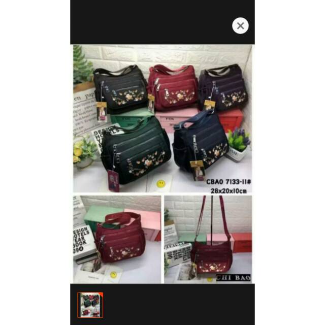 Slempang chibao bordir bunga