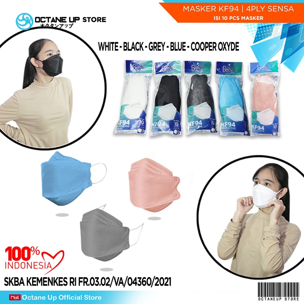 Masker Kf94 Sensa 4ply isi 10pcs