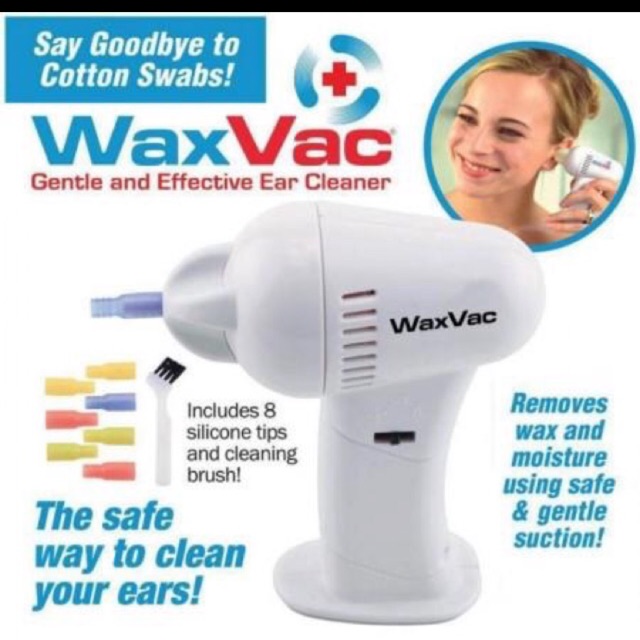 Wax vac electric vacum ear wax