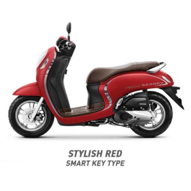 striping scoopy stylish ORI 2021 red