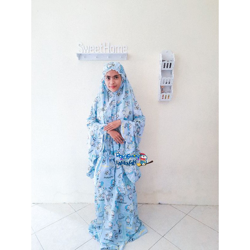 Mukena Karakter Doraemon Dewasa