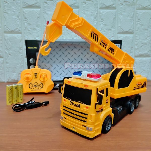 Mainan Truk RC Crane Alat Berat Konstruksi Remote Control Anak