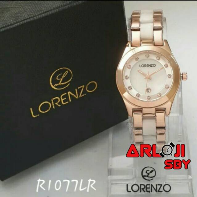 Jam wanita LORENZO 1077 casual original