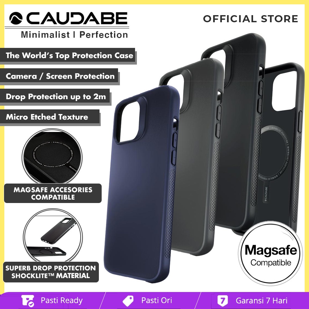 Magsafe Case iPhone 13 Pro Max / 13 Pro / 13 / 13 Mini Caudabe Synthesis Casing