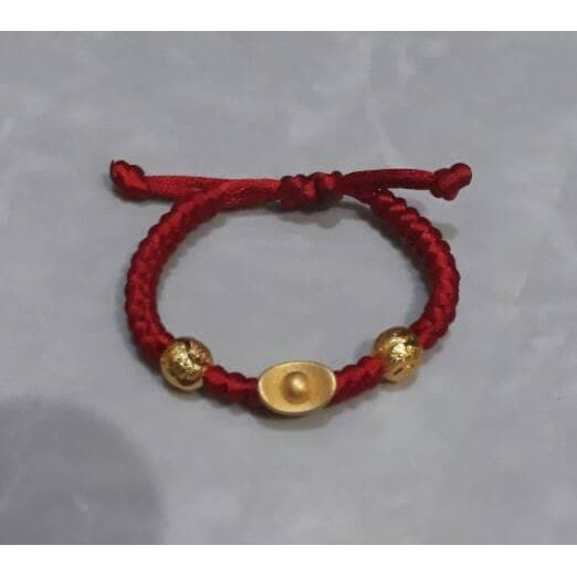 gelang tali merah cina import emas 24k pixiu naga imitasi emas PROMO