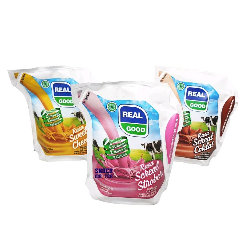 

6pcs x Susu UHT Real Good Pouch - Netto 125 mL