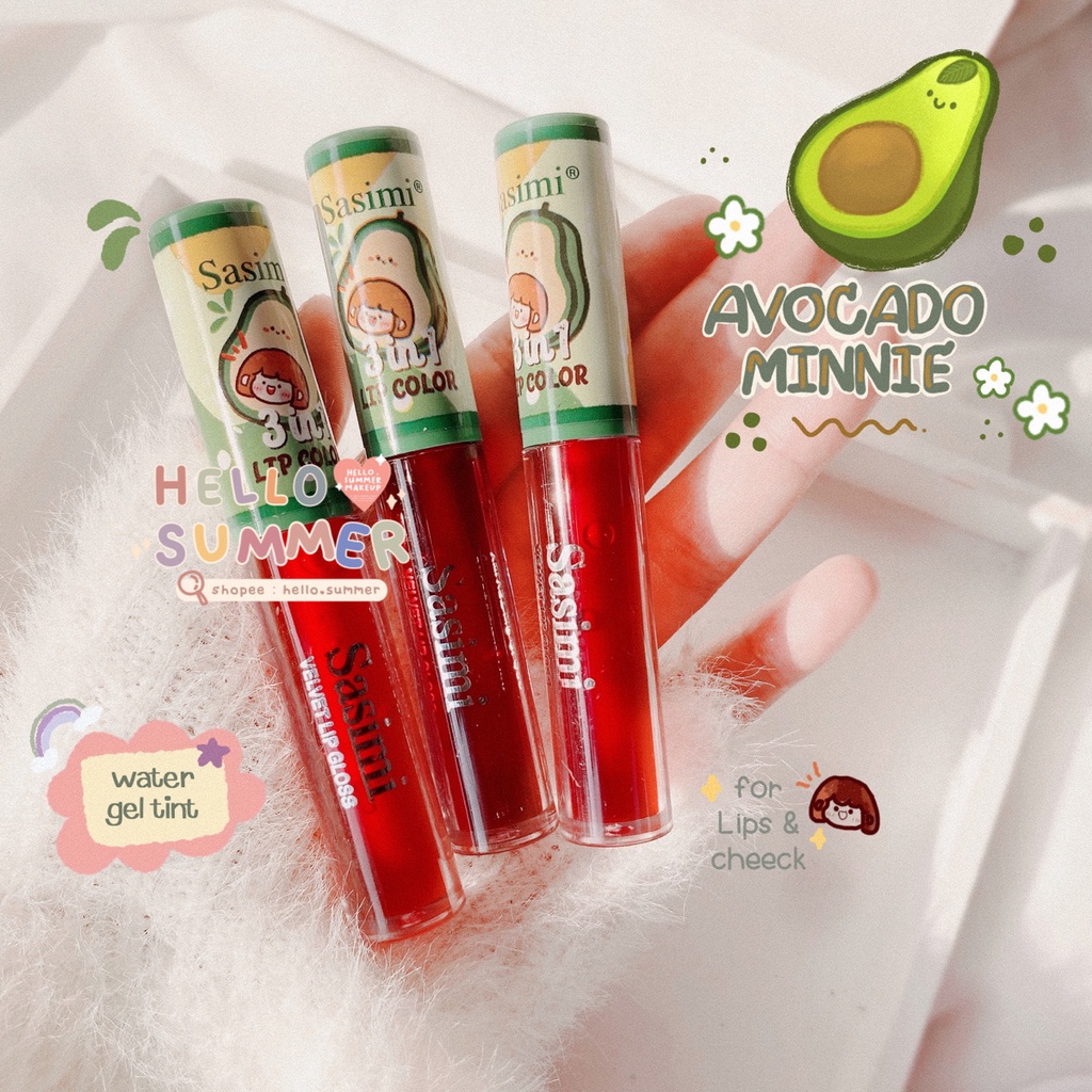 𝐋𝐈𝐏 𝐓𝐈𝐍𝐓 - Avocado Minnie Water Gel Liptint