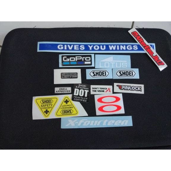 sticker bundle, paket marquez x14, shoei