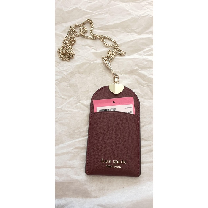 Lanyard KS Spencer grenache saffiano pwr00290 minor defect banget