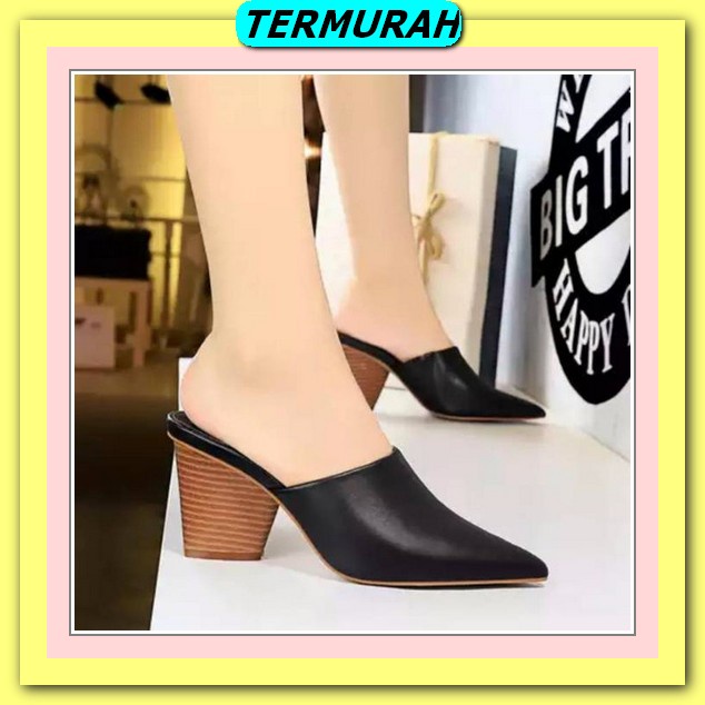 Sandal Wanita Terbaru Dewasa Kekinian Casual Original Sendal Bata Cewek Tanpa Hak Teplek Slempang Ta