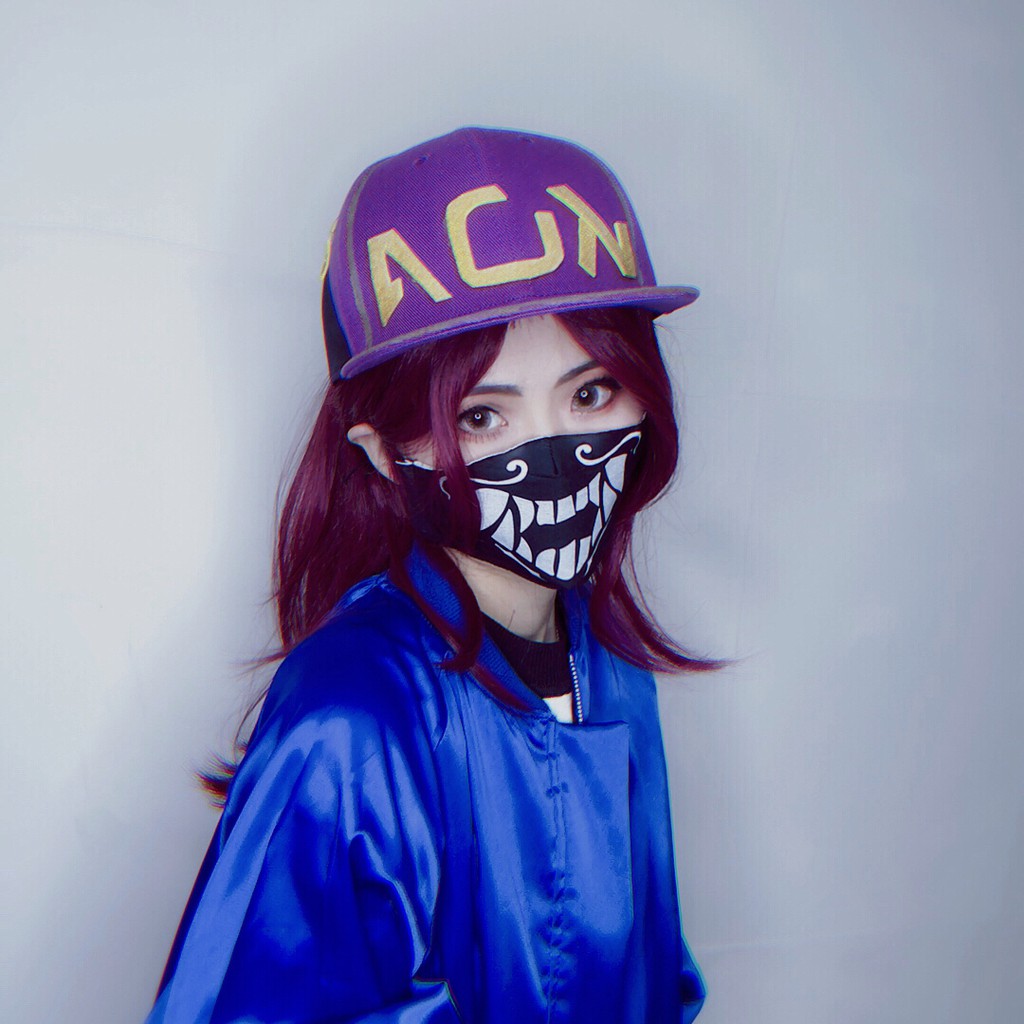 [Cosplay Stuff] Hat / Topi Akali - KDA K/DA LOL League Of Legends