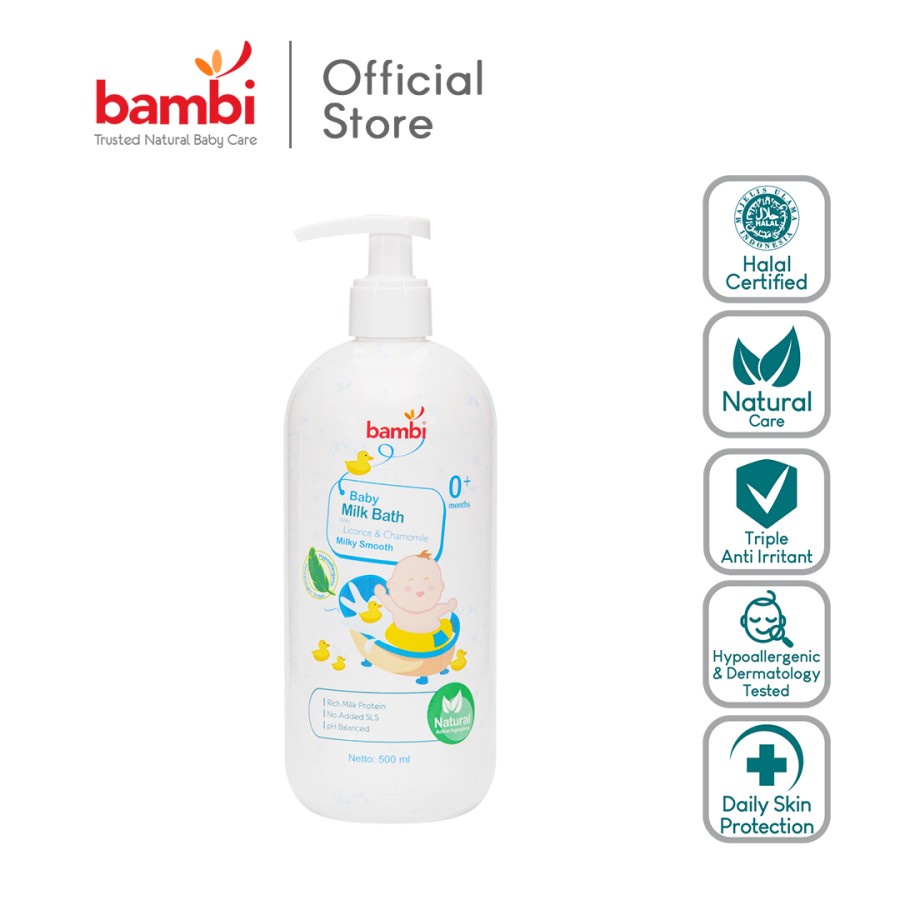 Bambi Baby Milk Bath Pump 500 ml