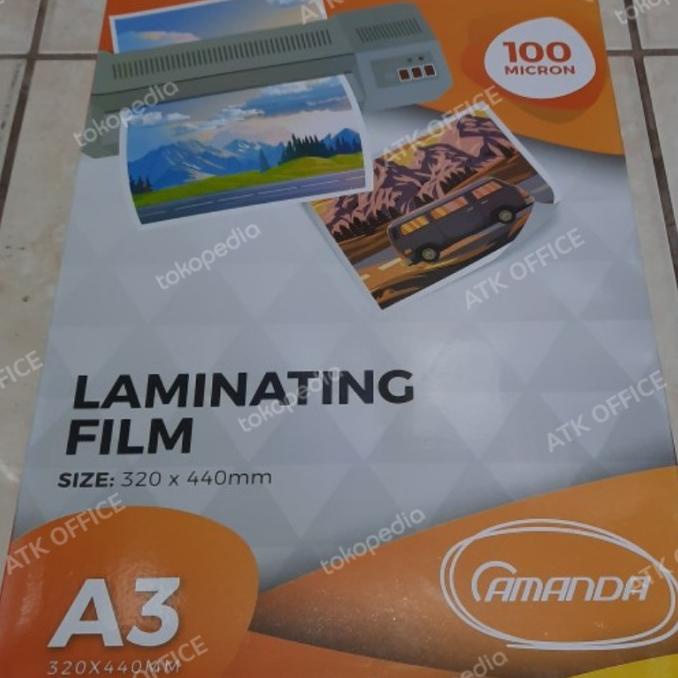 

Plastik Laminating A3 Amanda 100 micron Sepak (100 lembar)