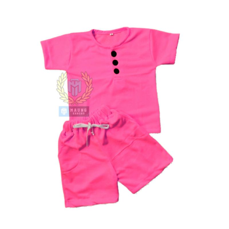 Setelan Kiano Retro 1-5 Tahun Set Baju Anak