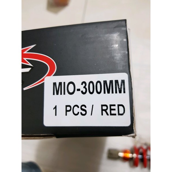 SHOCK KTC EXTREME MATIC 300 MM MERAH TABUNG ATAS MIO - VARIO - BEAT - SCOOPY RACING ORIGINAL ORI