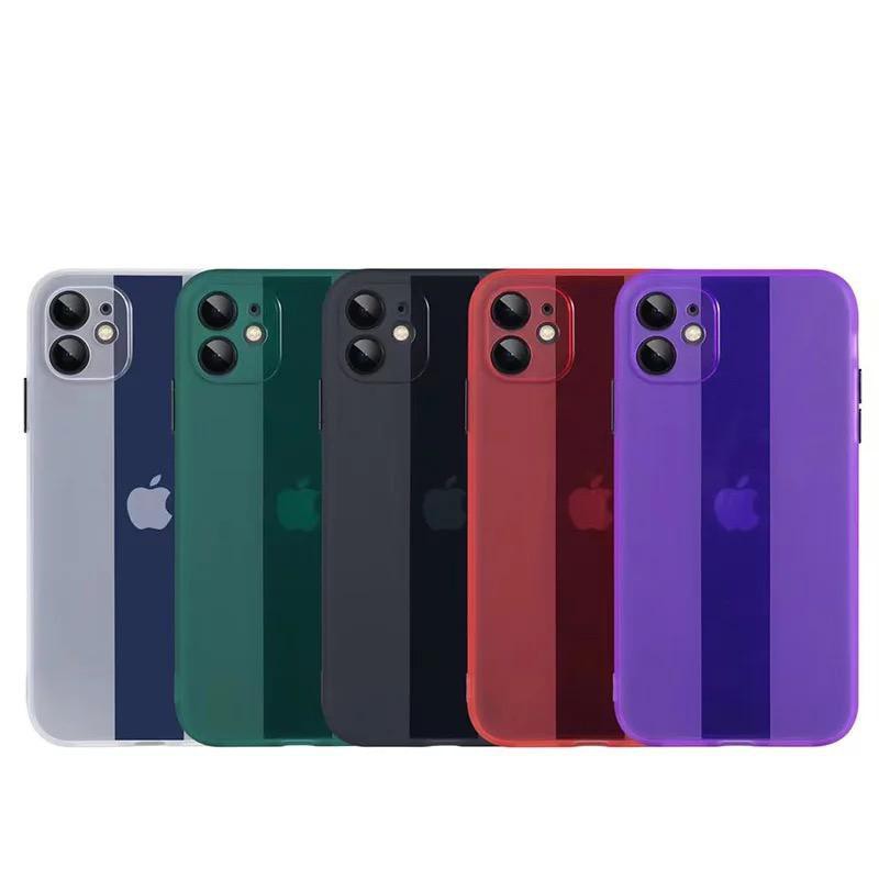 THICK TRANSLUCENT CASE-2 FOR IPHONE IPHONE 12 MINI PRO MAX 11 X XS XR 8 6 PLUS