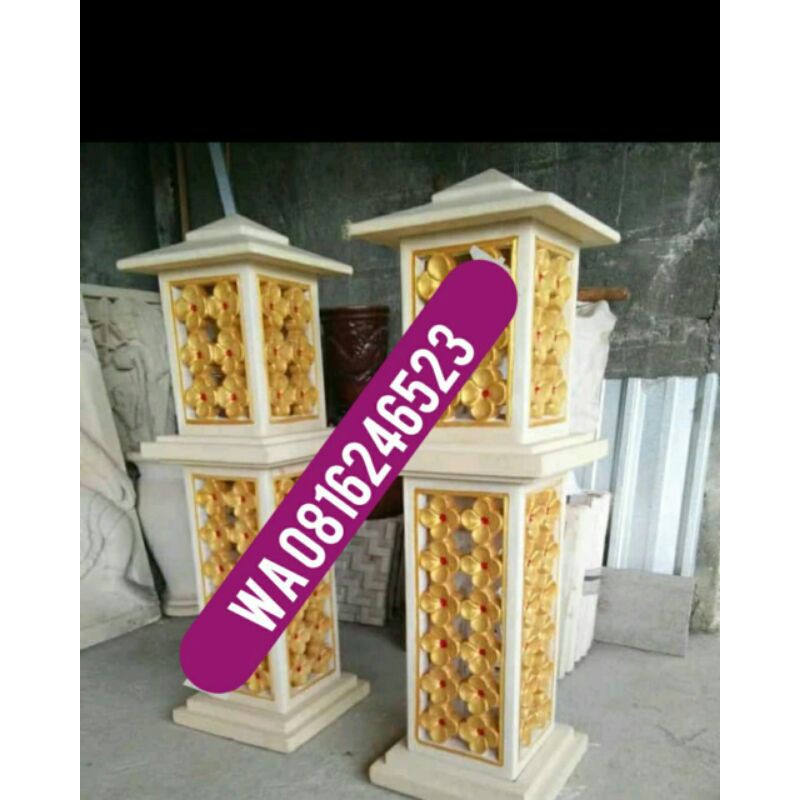 LAMPION BATU ALAM SEPASANG