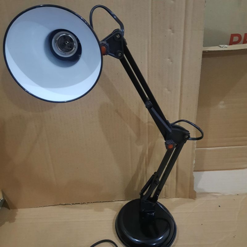 Lampu belajar arsitek / lampu arsitek fleksibel hitam