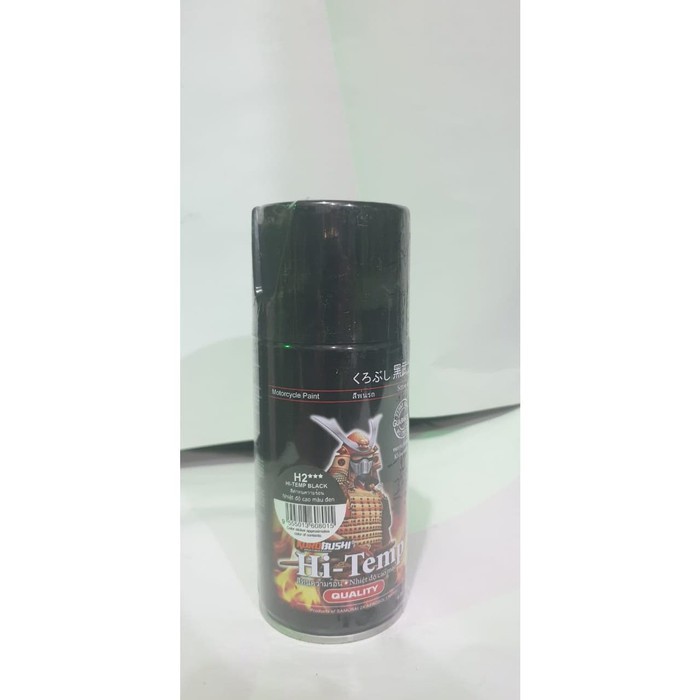 

Cat Semprot Samurai Paint H2 HI TEMP BLACK ANTI PANAS KNALPOT HITAM DOFF DOP