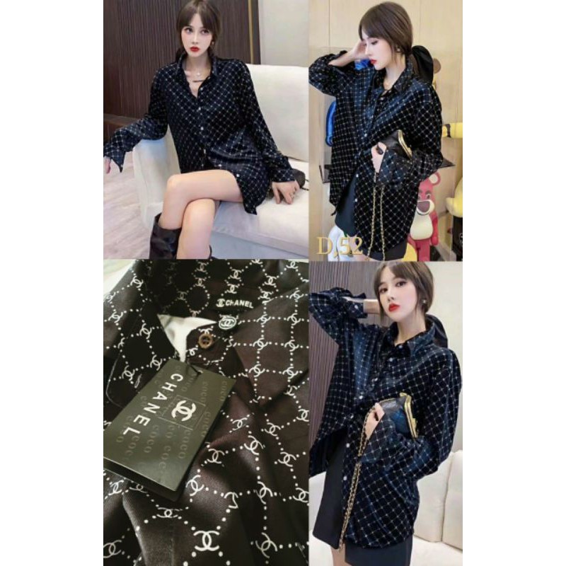 KEMEJA CHANEL PREMIUM - KEMEJA WANITA - KEMEJA IMPORT - ATASAN - KEMEJA - ATASAN WANITA IMPORT