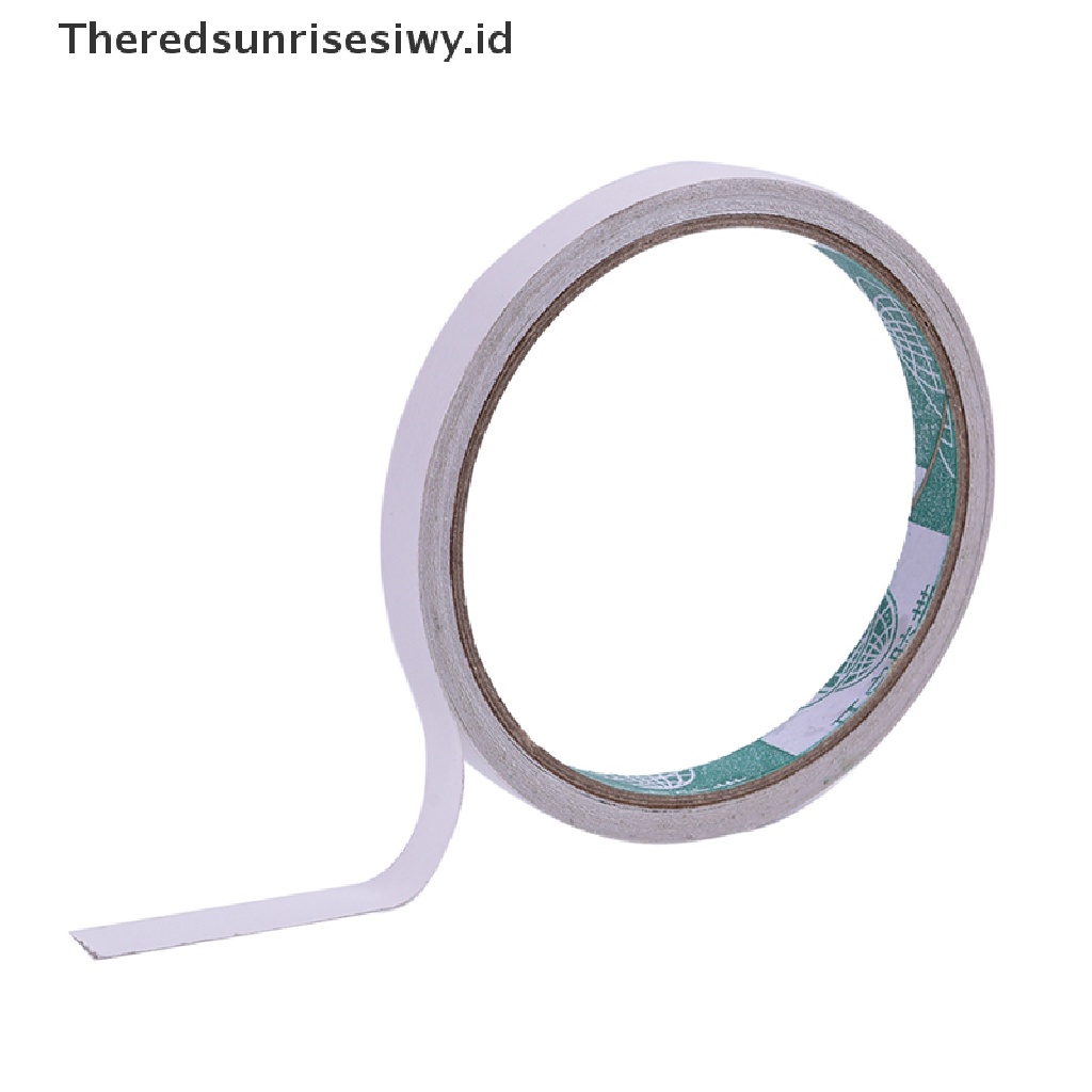 (Theredsunrisesiwy.Id) Double Tape Kertas Super Kuat Warna Putih Panjang 5m / 8m