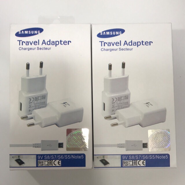 Charger Sam 9V 2.0 real Fast charging note5 / s6 / S7 packing kotak TP