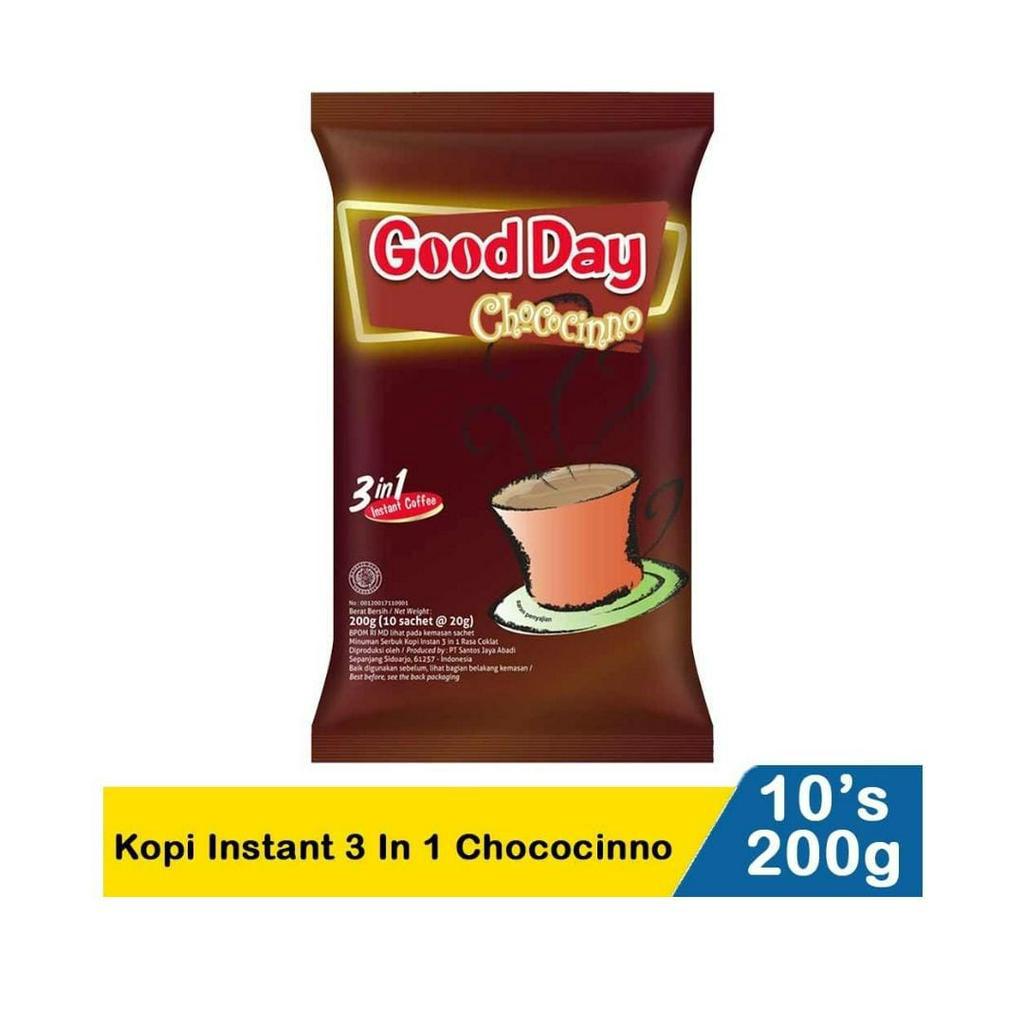 

[BISA COD] Kopi good day 3 in 1 Chococino isi 10