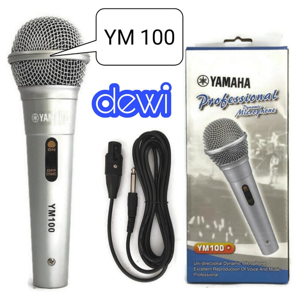 MIC MURAH MICROPHONE KABEL MIK JACK BESAR TERMASUK KABEL