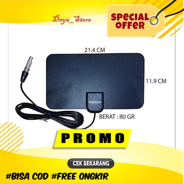 [PRODUK ITIVV] Antena TV Indoor Digital Original Taffware Intra Anthena Tivi Tempel Dinding Indor Su