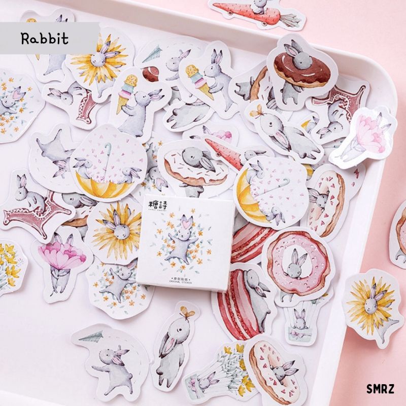 

Rabbit Sticker Piece - Stiker Ecer Kelinci / Cute Stikers / Journal Aesthetic