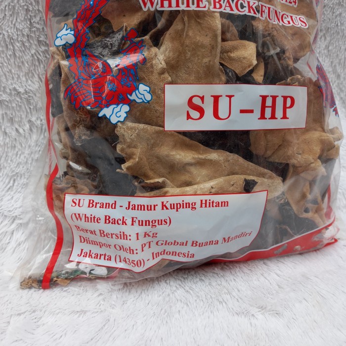 

Jamur Kuping Hitam Putih 1Kg/ White Back Fungus 1Kg