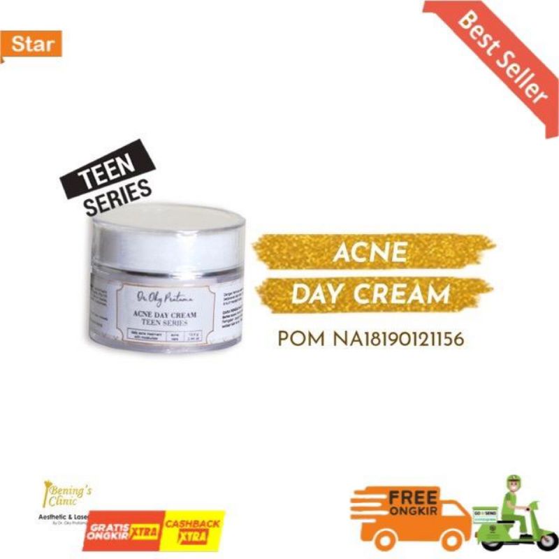 Bening Skincare Acne Day Cream Teen Series Perawatan Wajah by Bening Clinic