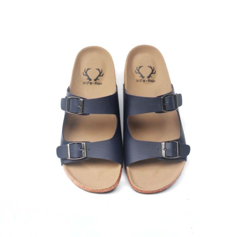 CRAFTS x LIRPA Sandal Pria Sendal Slide Pria Sandal Kasual Trendy Brown Navy Black