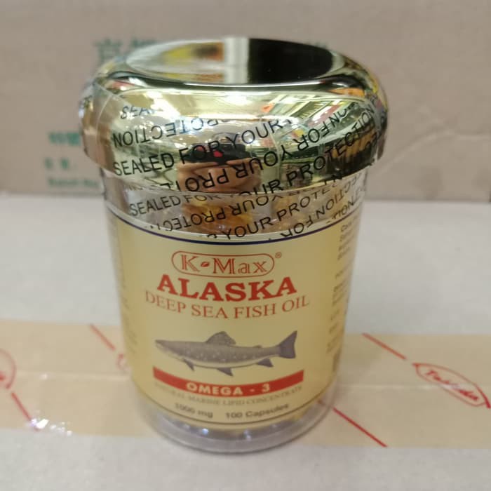 K Max Alaska Super Omega 3 6 9. Suplemen minyak ikan laut dalam omg