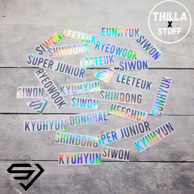 STICKER HOLOGRAM  SUPER JUNIOR STIKER  HOLOGRAM  KPOP EXO 