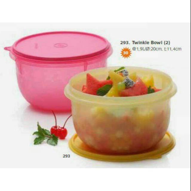 Twinkle Bowl Tupperware - Bowl Penyimpanan Nasi - Tempat Sayur - Tempat Penyimpanan Kuah - Food Prep