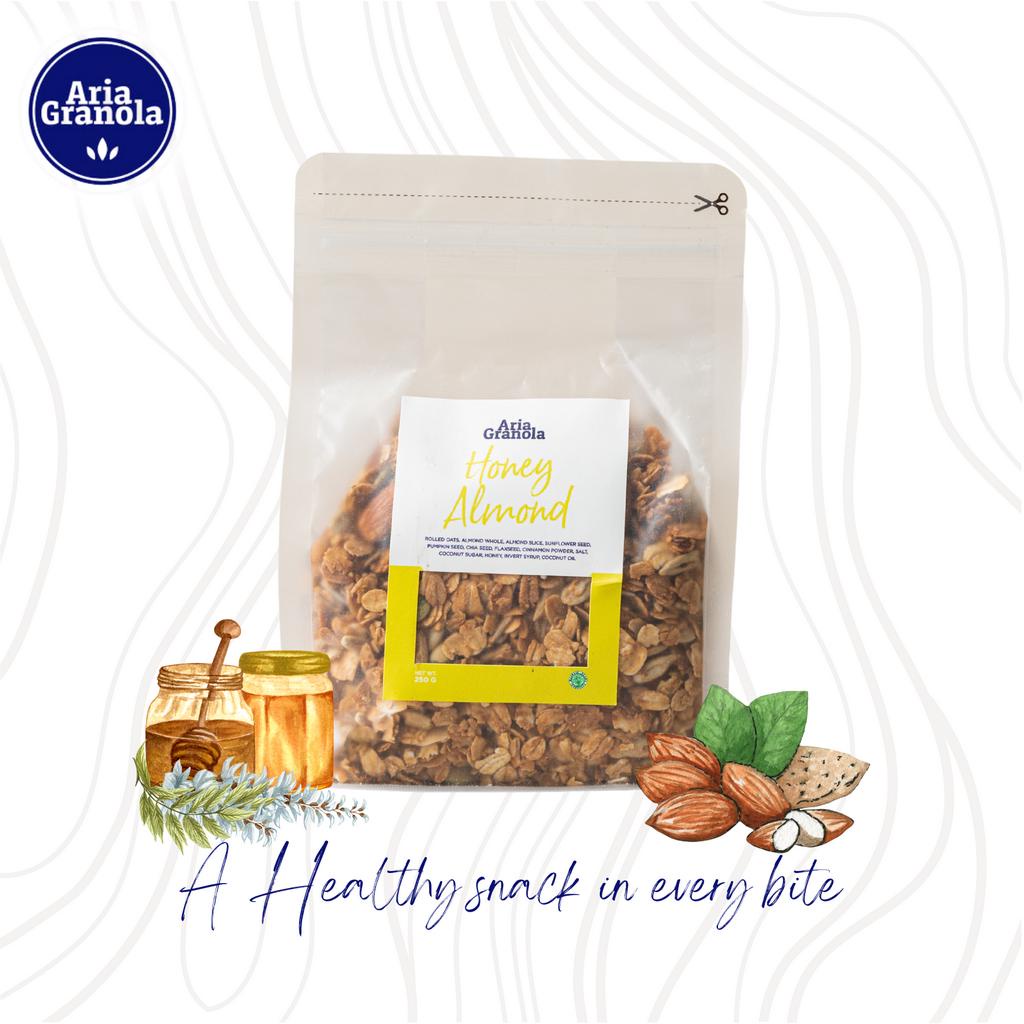 

Honey Almond Granola 250gr Aria Granola Healthy Snack