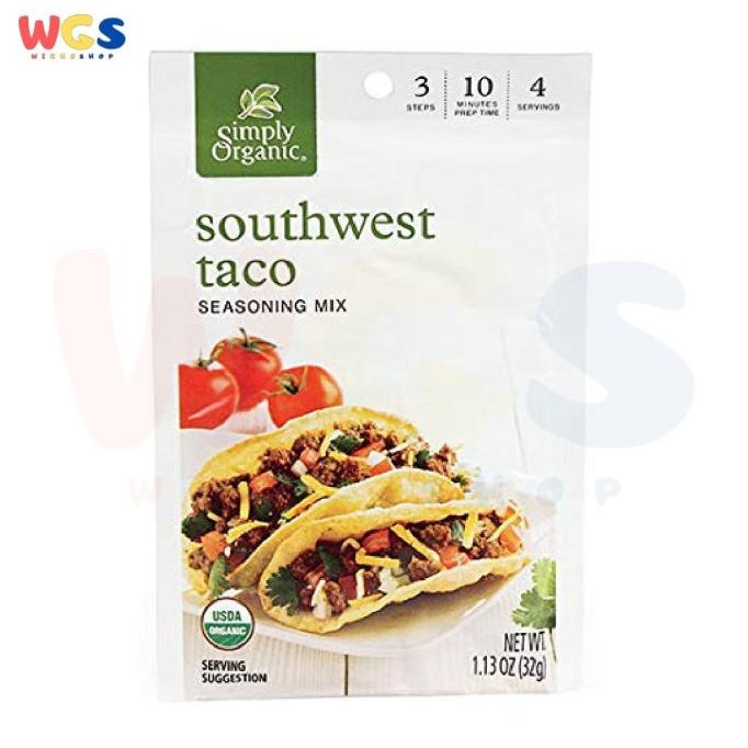 

Simply Organic Southwest Taco Seasoning Mix USDA Organic 1.13oz 32g