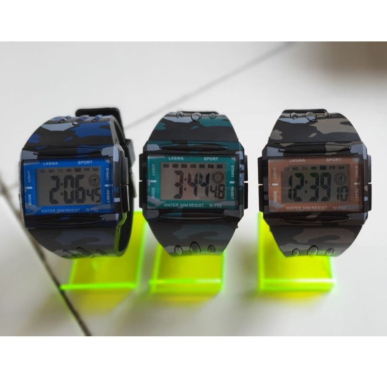 NEW JAM TANGAN WANITA LASIKA SEGI H-032 LORENG
