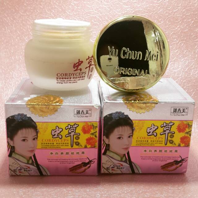 CREAM YUCHUNMEI HERBAL CORDYCEPS MALAM / SIANG KRIM CORDY YU CHUN MEI ORI IMPORT