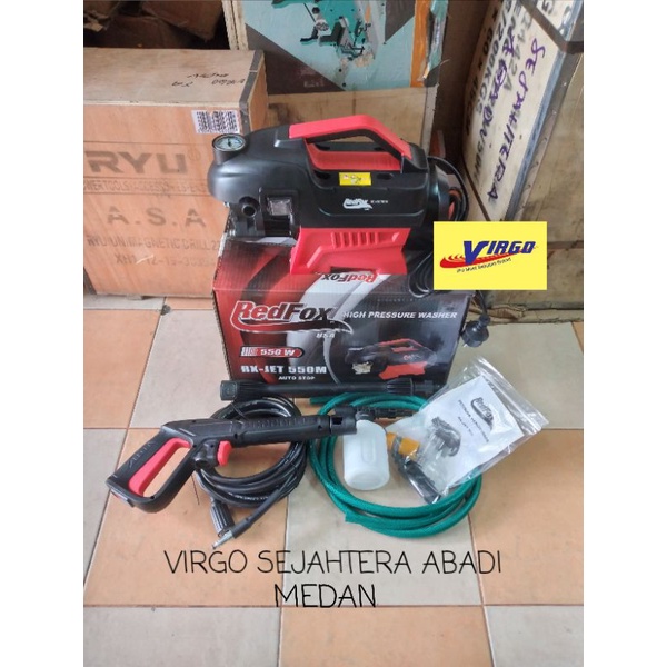 REDFOX RX-JET550 MESIN CUCI STEAM MOTOR HIGH PRESSURE JET CLEANER AUTO STOP 550W