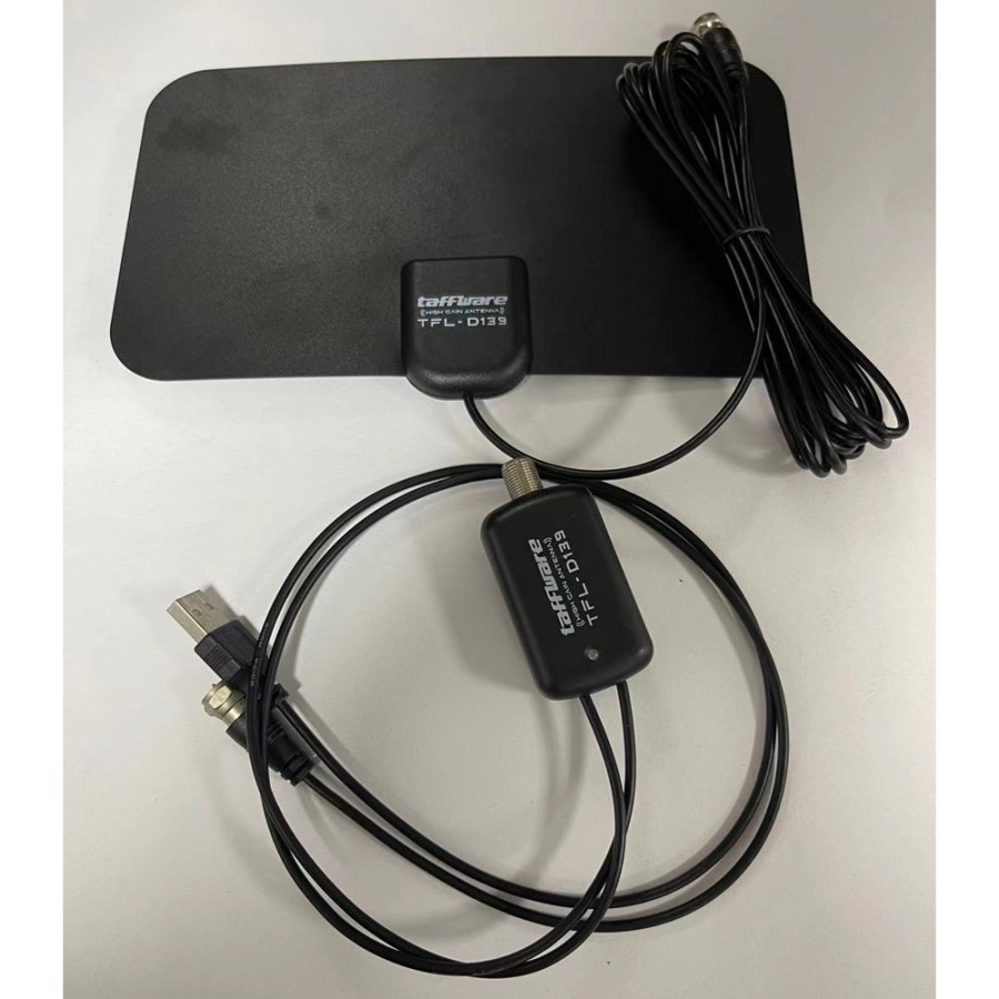BISA COD TFL-D139 Antena TV Digital DVB-T2 4K High Gain 25dB Type USB with Signal Booster Amplifier - Hitam