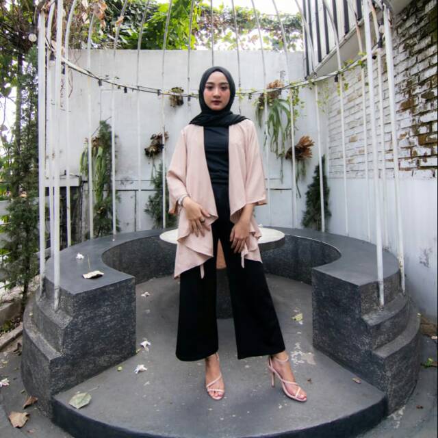 Outerwear Wanita / Kardigan murah promo / warna Coklat susu CHALISSA OUTER