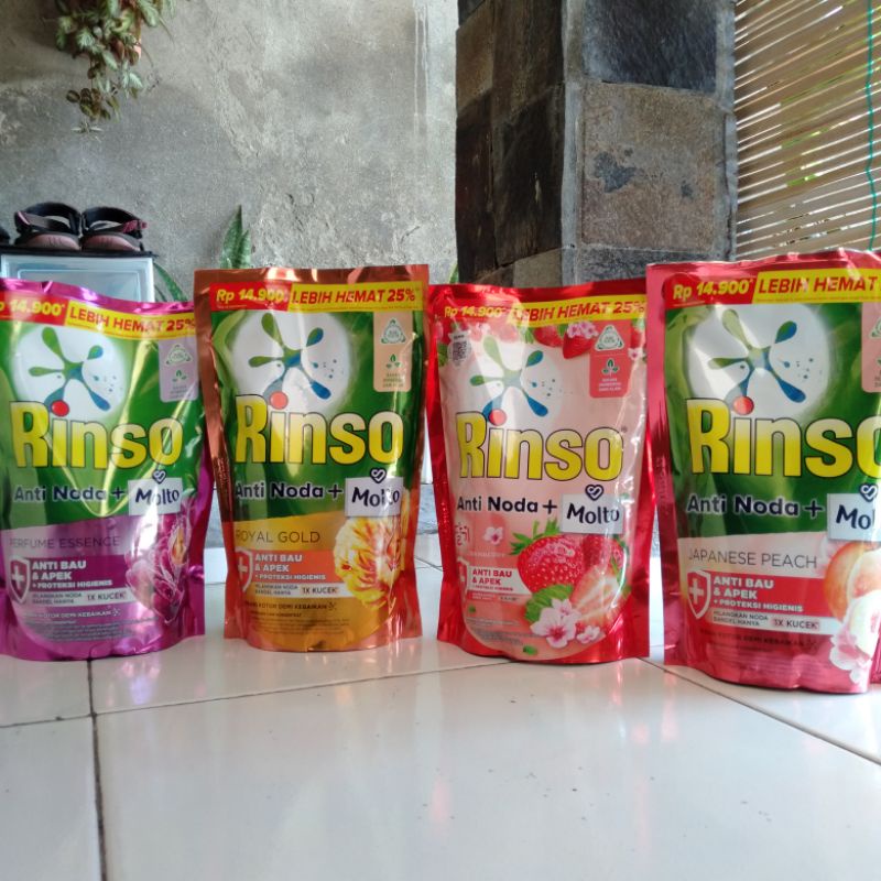 Rinso molto 565ml// 750ml sabun cuci cair rinso molto 750ml