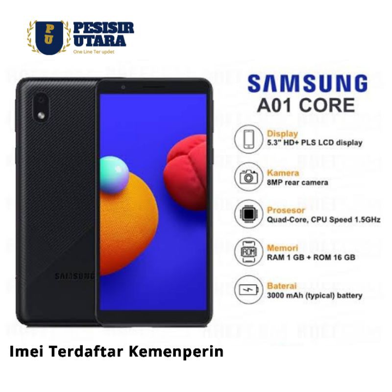 Hp Samsung A01 Core 1/16 Resmi Sein Indonesia
